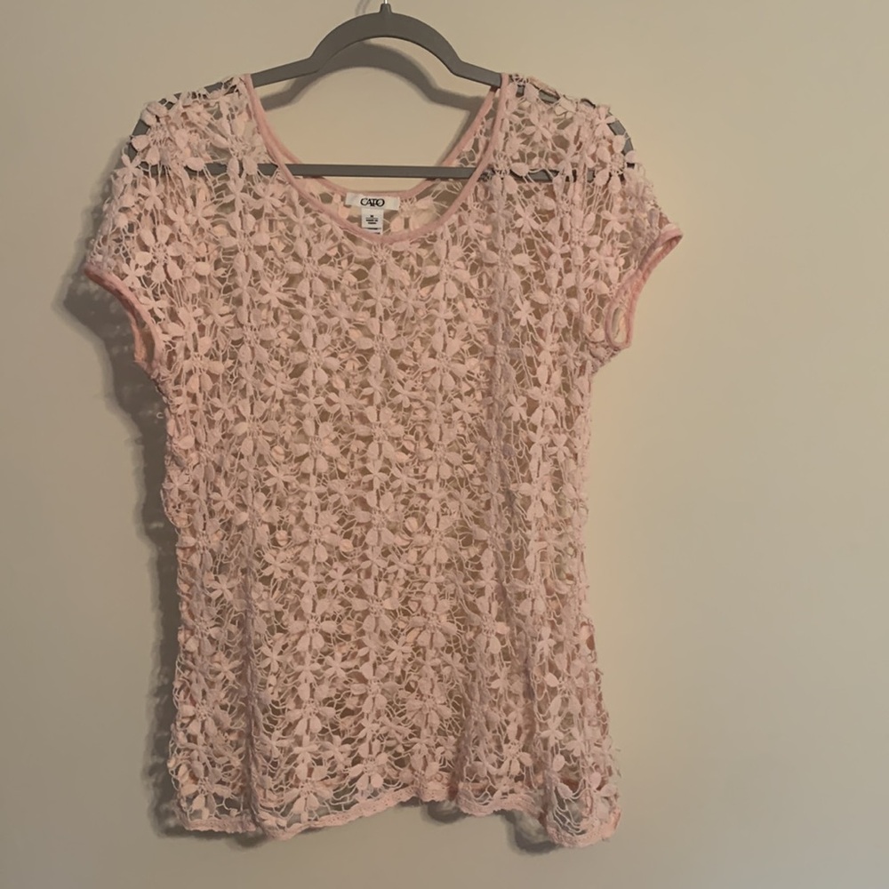 Cato crochet layering top